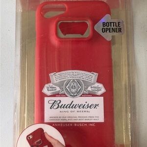 Budweiser Red iPhone Case with Bottle Opener